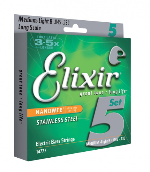 Preview: ELIXIR 14777 Medium 5-String Nano