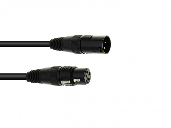 Mobile Preview: OMNITRONIC DMX Kabel XLR 3pol 1m sw