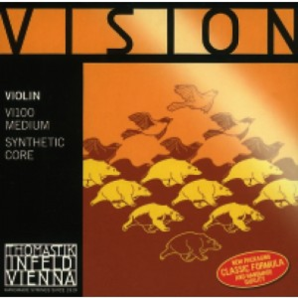 Mobile Preview: THOMASTIK Vision Satz Violinsaiten, medium 3/4
