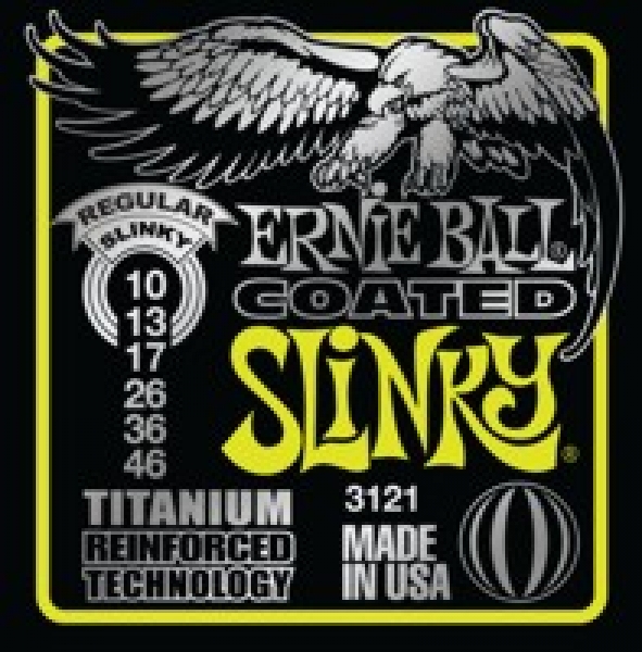 Preview: ERNIE BALL 3121 Regular Coated Slinky Titanium