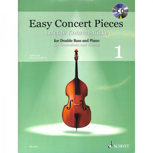 Preview: Easy Concert pieces 1 für Double Bass und Piano +CD