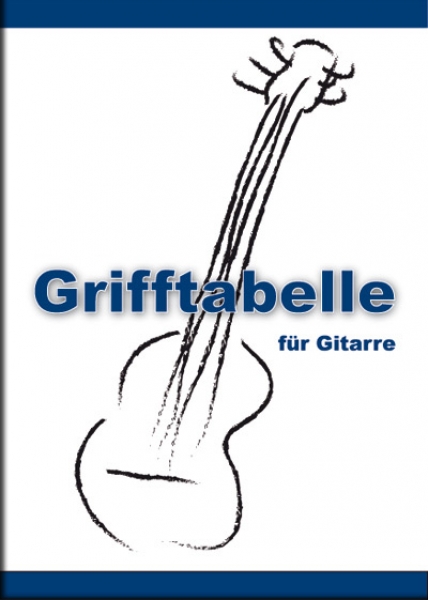 Preview: bluemark Grifftabelle für Gitarre