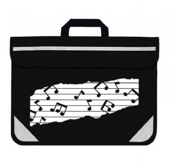 Preview: Mapac: Music Bag Duo - Music Notes (Black)
