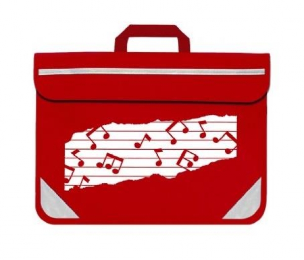 Preview: Mapac: Music Bag Duo - Music Notes (Red)