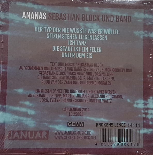 Preview: Sebastian Block und Band - ANANAS (Audio-CD)