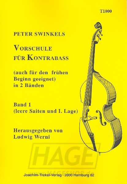 Preview: Vorschule für Kontrabass Band 1 (leere Saiten und 1. Lage)
