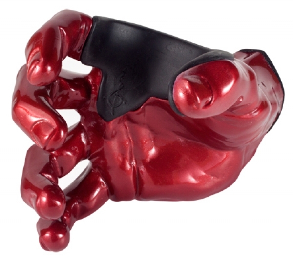 GuitarGrip Red Metallic Male Hand right