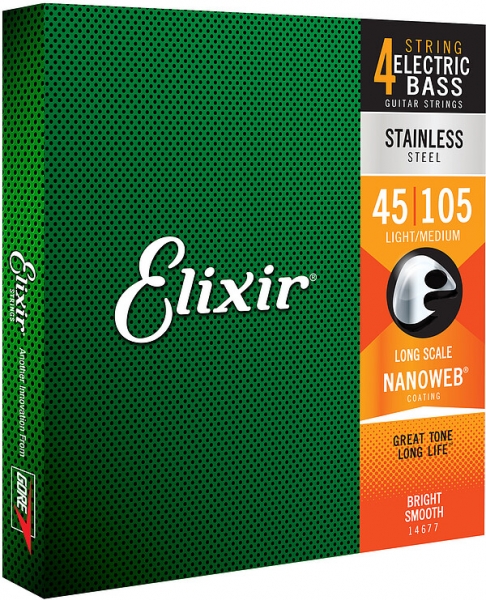 ELIXIR 14677 Medium 4-String Nano