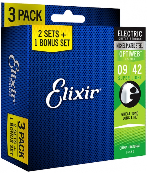 Elixir 16550 3/2 Optiweb SL 009/042 Bonus-Pack