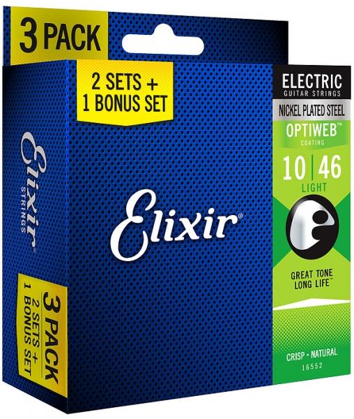 Elixir 16552 3/2 Optiweb L 010/046 Bonus-Pack