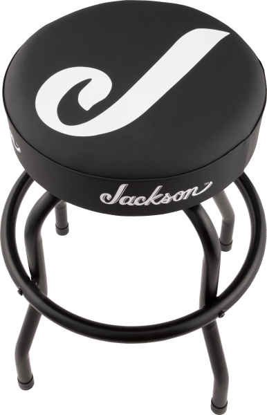 Jackson J Logo Barstool, Black and White, 24''