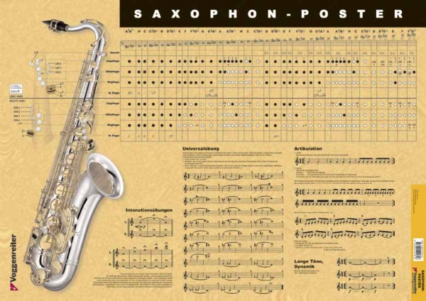 Poster Saxophon