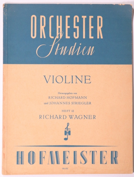 Orchesterstudien, Violine Heft 12 Richard Wagner