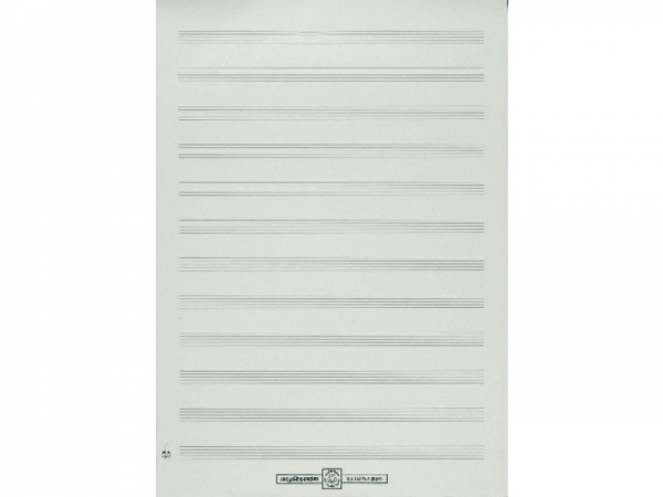 Preview: Notenschreibpapier DIN A4 hoch STAR308