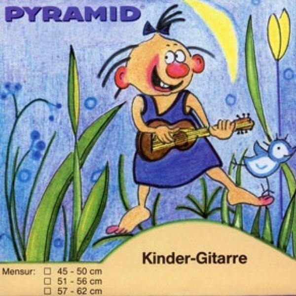 PYRAMID Kinder-Gitarre 3/4 Satz-Saiten