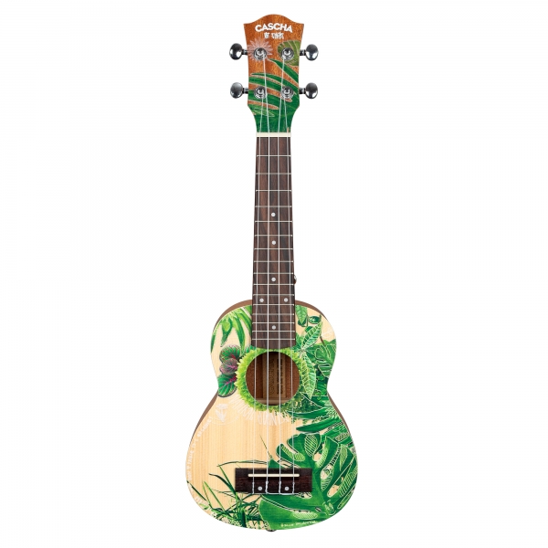 Preview: Cascha HH2602 Art Series Leafy Sopran Ukulele