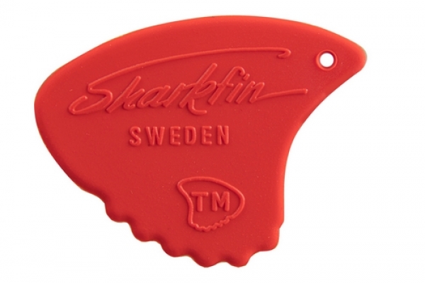 Sharkfin Plektrum weich rot Pack