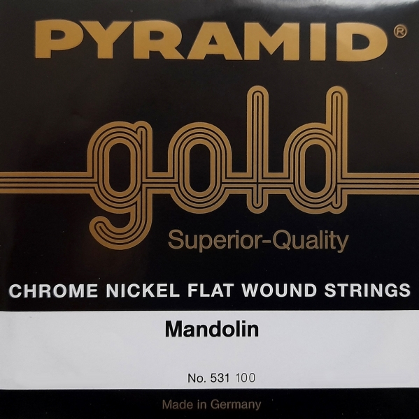 PYRAMID 531100 Mandolinensaiten Medium Nickel Flachdraht