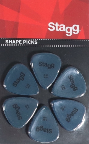 Stagg SPSTD X6-0,88 Standard Plektren (6) 0,88mm