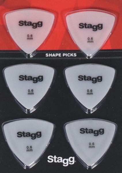 Stagg SPELLI X6-0,60 Triangle Plektren (6) 0,60mm