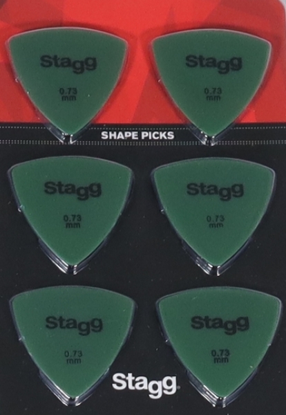Stagg SPELLI X6-0,73 Triangle Plektren (6) 0,73mm