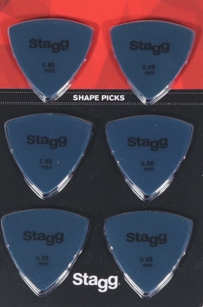 Stagg SPELLI X6-0,88 Triangle Plektren (6) 0,88mm