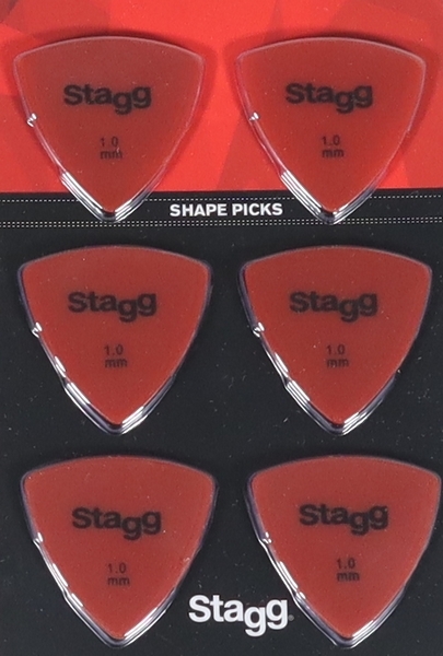 Stagg SPELLI X6-1,00 Triangle Plektren (6) 1,00mm