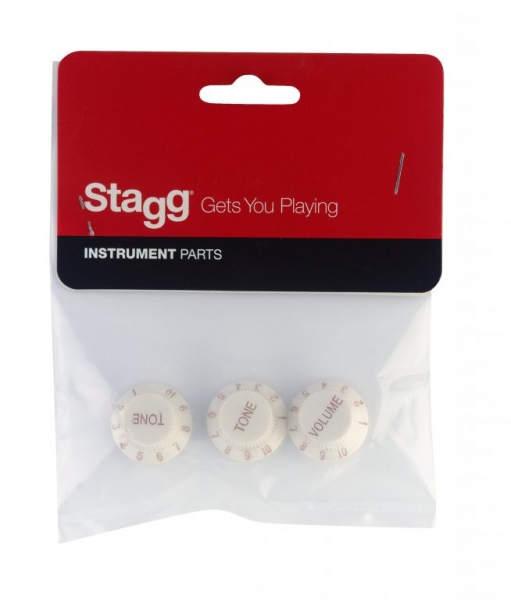 Stagg SP-KNST-WH Potiknopf Set weiß