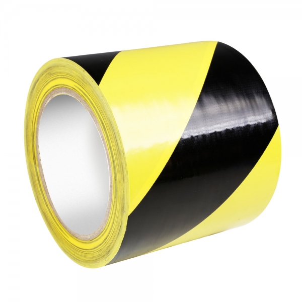 Adam Hall Accessories - Warnband schwarz/gelb 100 mm