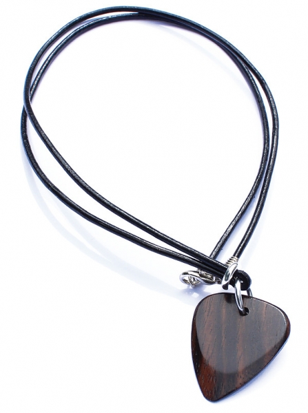 Timber Tones Leather Necklaces Macassar Ebony