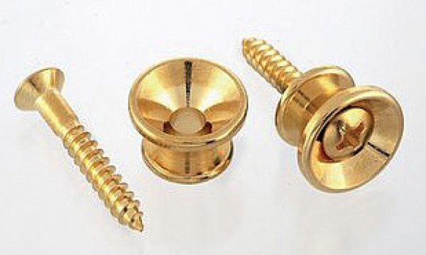 Allparts 0670-002 Gurt Knöpfe (2) gold