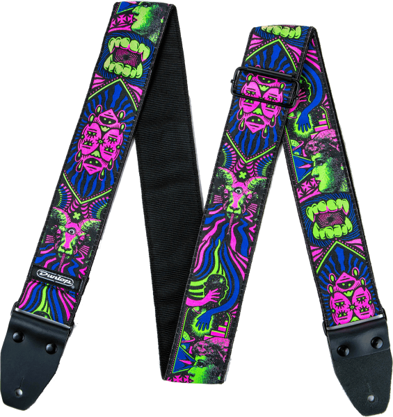 Dunlop I Love Dust Strap - Fangs - Green