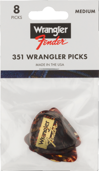 Fender and Wrangler Picks 351 Shape Tortoiseshell