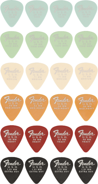 Fender Dura-Tone 351 Picks 24 Mix