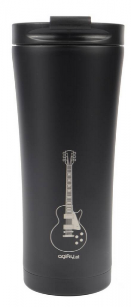 Coffee-to-go thermo mug: e-guitar