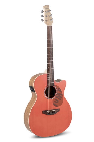 Applause AEO-69-O Jump OM Cutaway Electro Peach