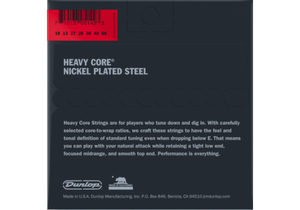 Preview: DUNLOP DHCN1060 Heavy Core 7-E.-Saitensatz