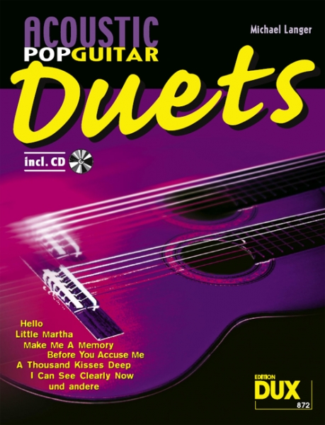 Acoustic Pop Guitar Duets Songbook +CD