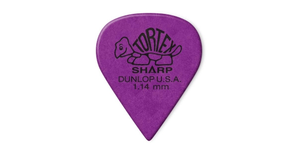 DUNLOP 4121 TORTEX Sharp Pick purple, 1.14 mm
