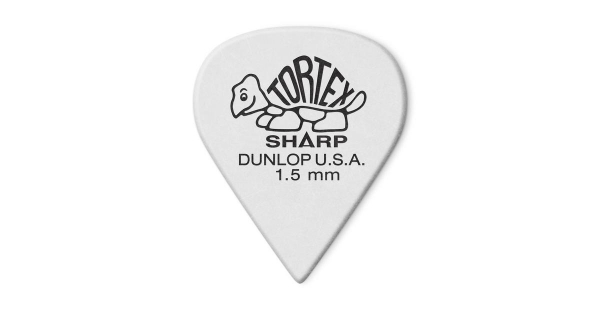 DUNLOP 4121 TORTEX Sharp Pick white, 1.50 mm