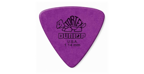 DUNLOP 4310 TORTEX Triangle Pick purple, 1.14 mm