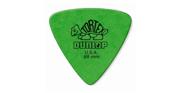 DUNLOP 4310 TORTEX Triangle Pick green, 0.88 mm