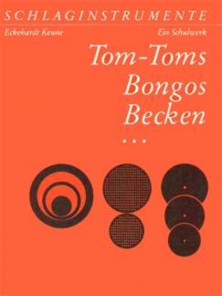 Schlaginstrumente 3 Tom-Toms Bongos Becken