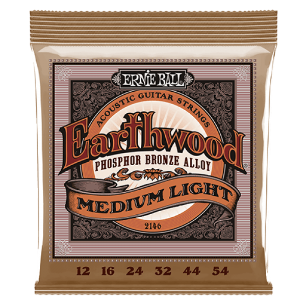 ERNIE BALL 2146 Earthwood Phosphor/Bronze MediumLight