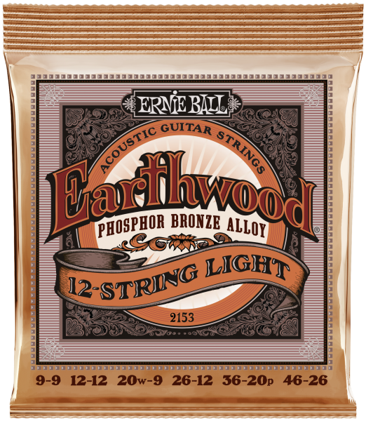 ERNIE BALL 2153 Earthwood Phos./Br. ExtraLight 12 String 