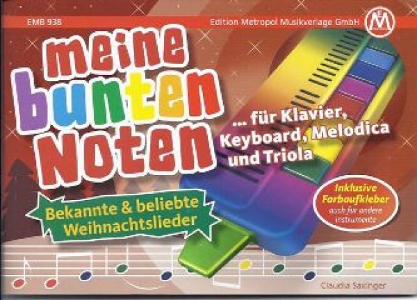 meine bunten Noten für das Klavier Weihnacht