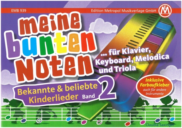 Meine bunten Noten für Klavier Kinderlieder 2