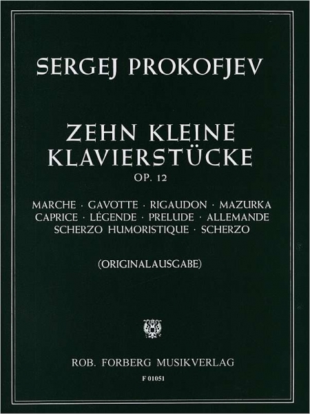 Zehn kleine Klavierstücke op.12 Prokofjev