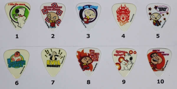 Grover allman Family Guy Plektrum