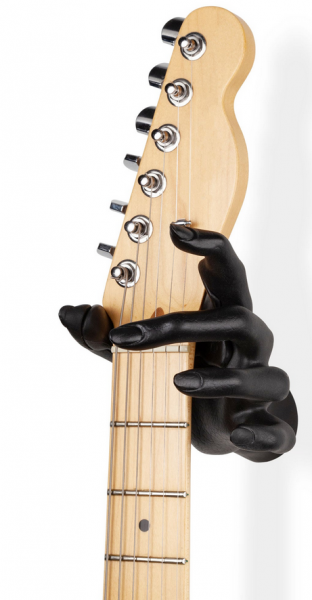 GuitarGrip Black Metallic Female Hand left
